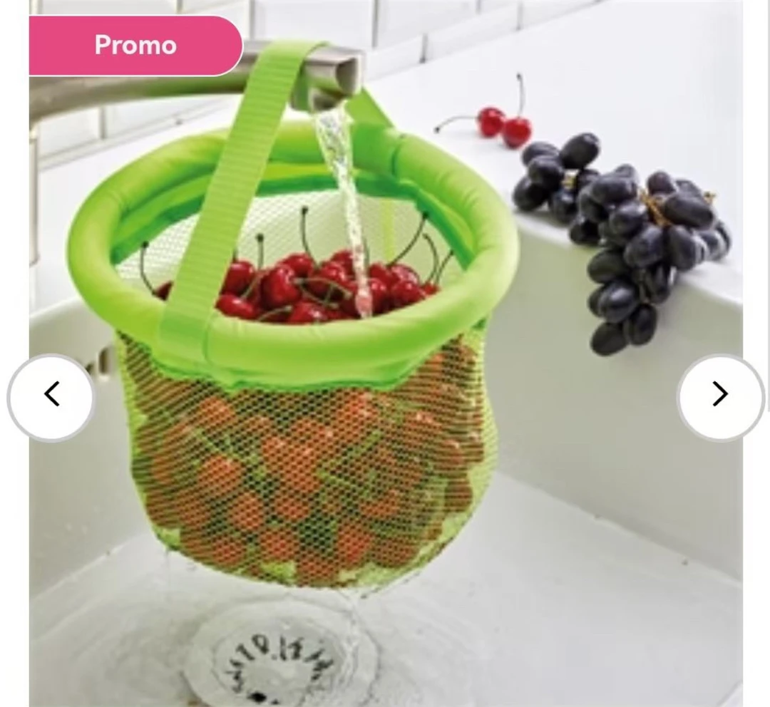 发2个！22*20cm 手提网兜蔬菜水果篮