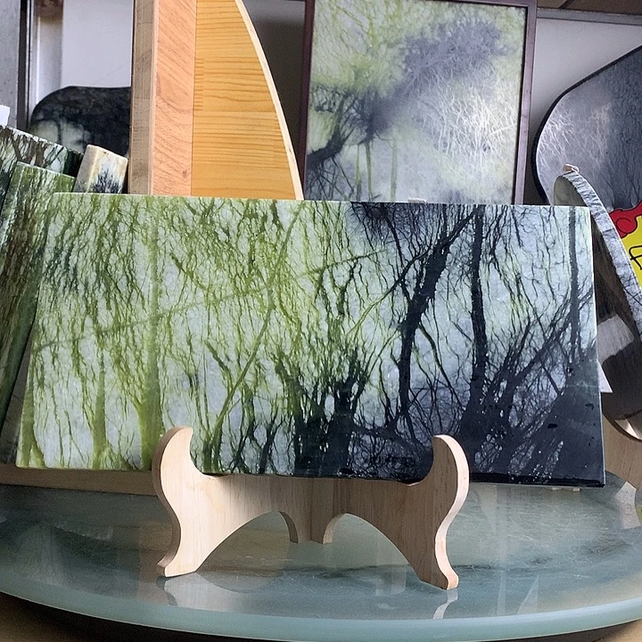 大***林石材家居摆件玉树石