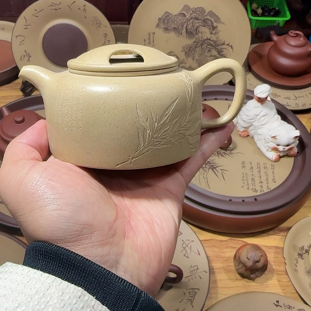 南***辰紫砂壶紫砂牛盖微瑕