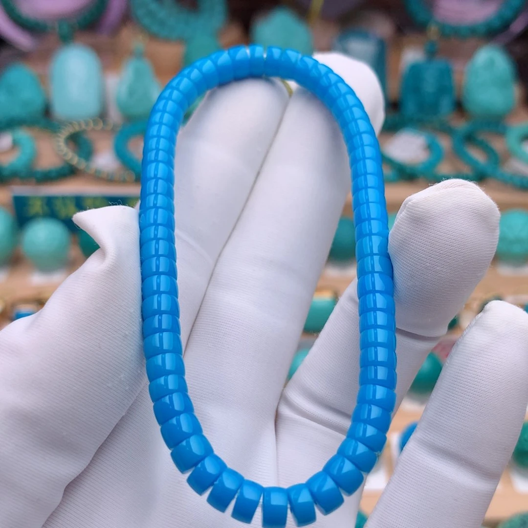 未镶嵌绿松石珠宝奇石5.3mm