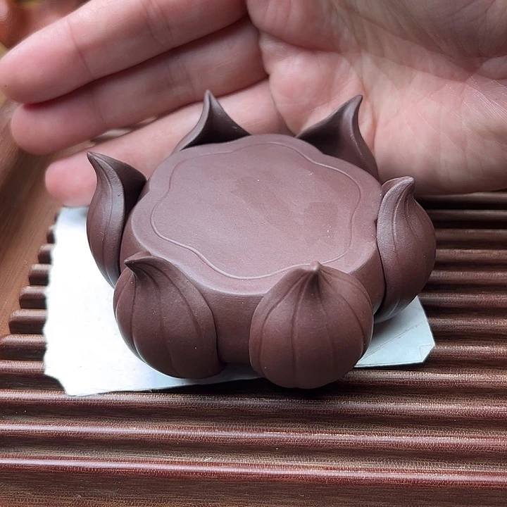 志***得茶杯紫砂紫砂莲花