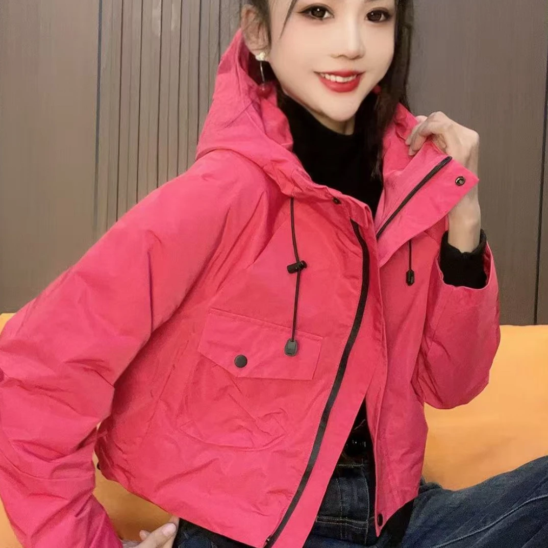 短款连帽秋冬冬季长款少女风