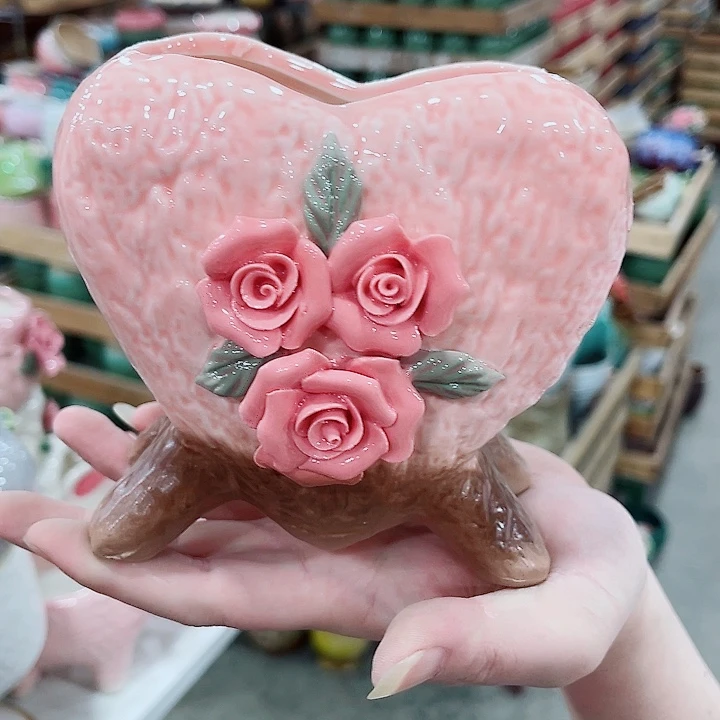 有孔，凑10元包邮陶瓷花盆发货！