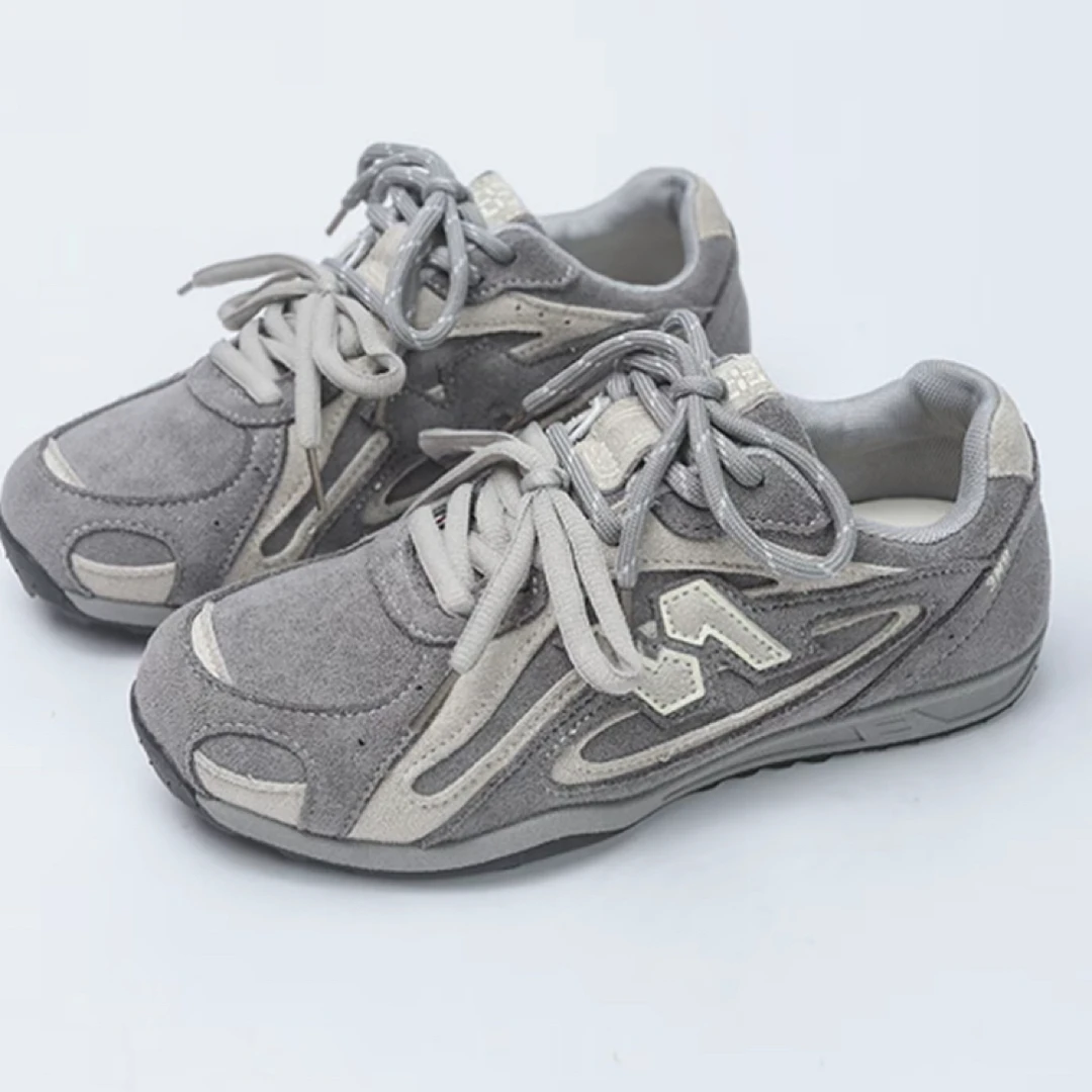 新款拼色百搭德训休闲鞋