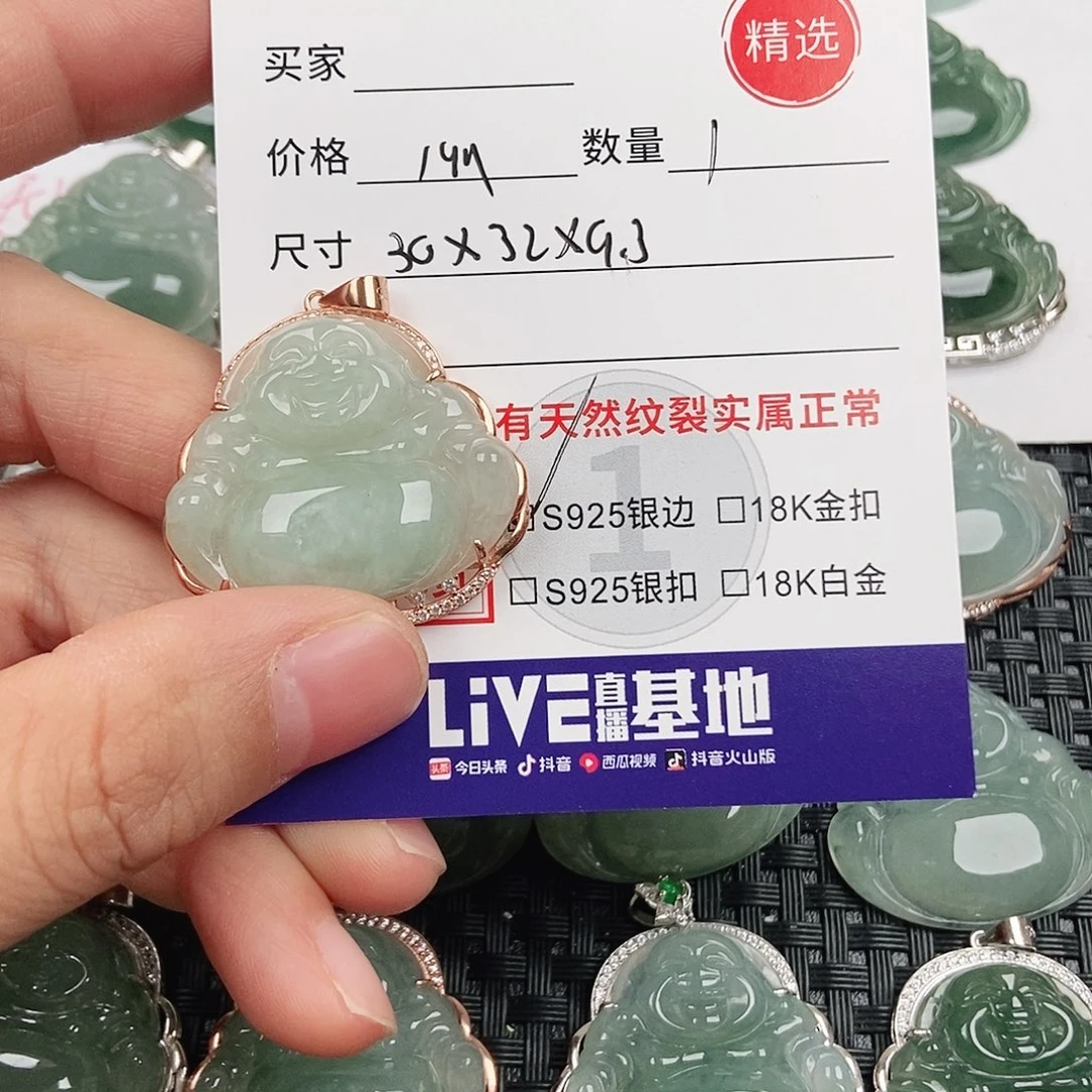 翡翠银S925镶嵌颈饰