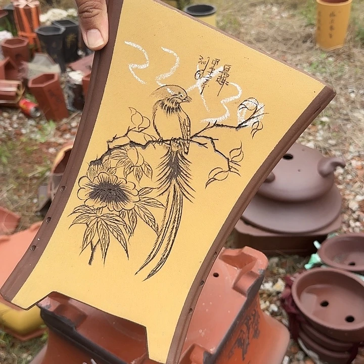 紫砂花盆紫砂花盆