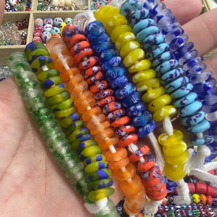 颈饰琉璃非洲甜甜圈10片一袋