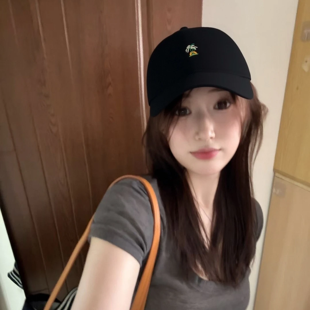 棒球鸭舌帽防晒刺绣帽子韩版女士休闲帽子大头围显脸小运动百搭