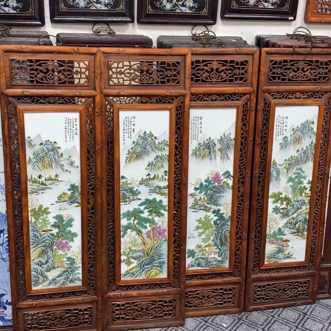 瓷片1.2*36*4景德镇瓷板画柴窑烧制