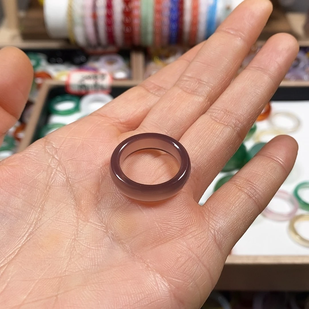 玛瑙/玉髓戒指未镶嵌E****?