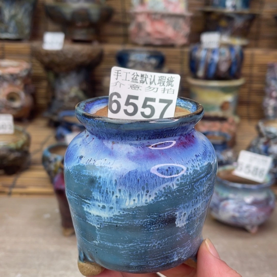 手工花盆默认瑕疵完美者勿拍