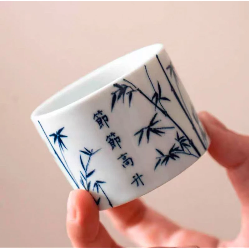 陶瓷创意竹子节节高升主人茶杯G1216