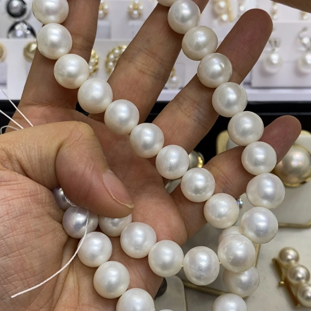 淡水珍珠银S925镶嵌颈饰