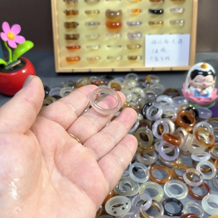 未镶嵌戒指玛瑙/玉髓P*P