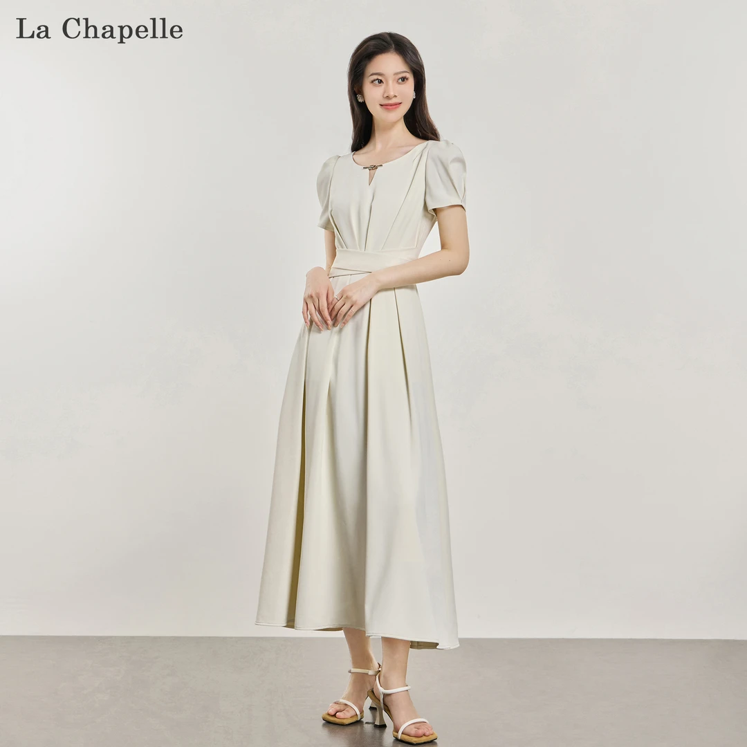 La Chapelle/拉夏贝尔2025夏季新款气质时尚优雅显瘦连衣裙10396