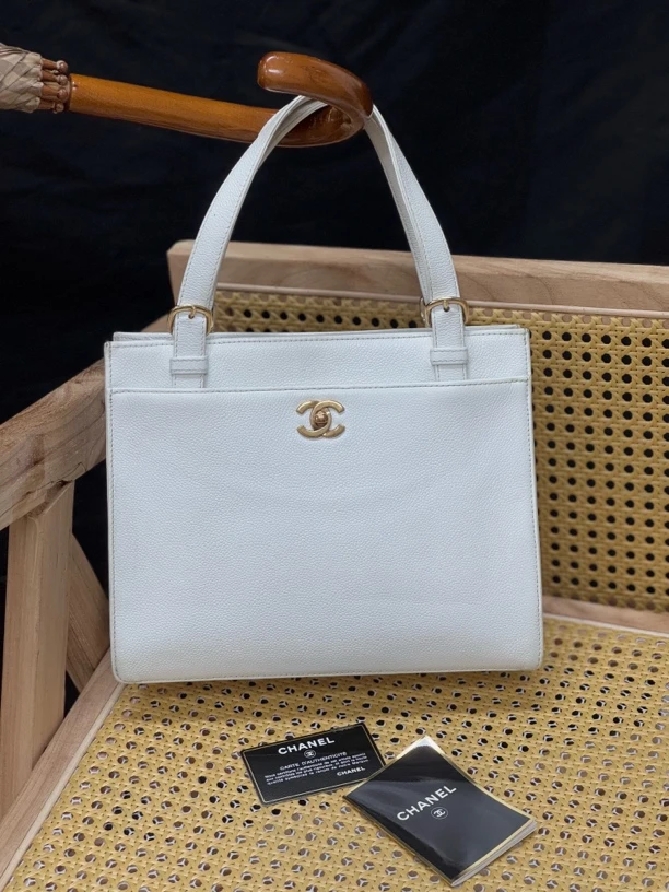 99新 Chanel/香奈儿 荔枝皮手提Kelly薇薇安 经典百搭