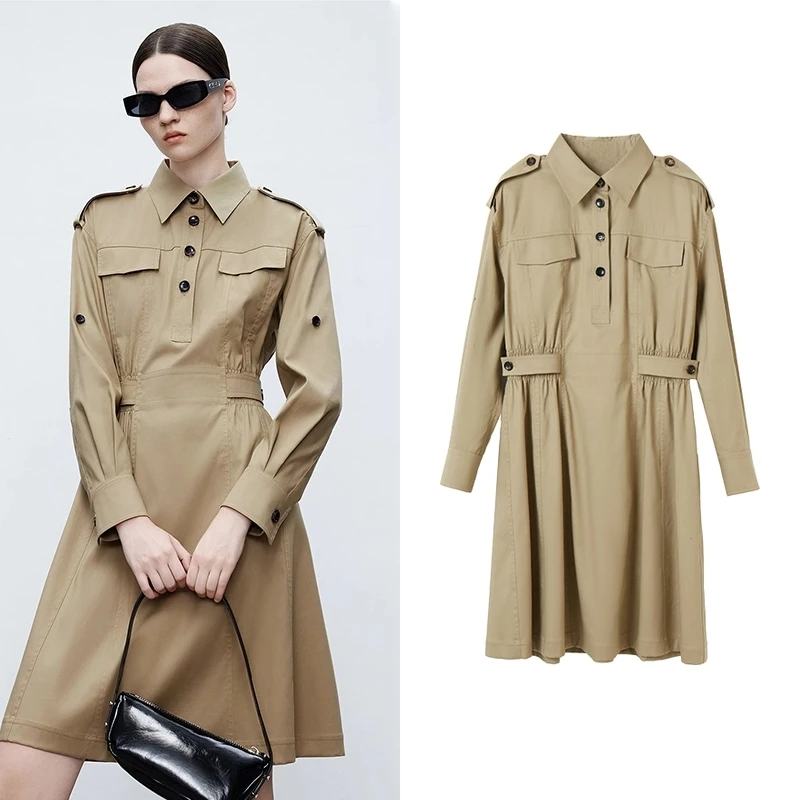 【朗朗订单】2025年春季新款长裙高级感连衣裙气质裙子Q5536