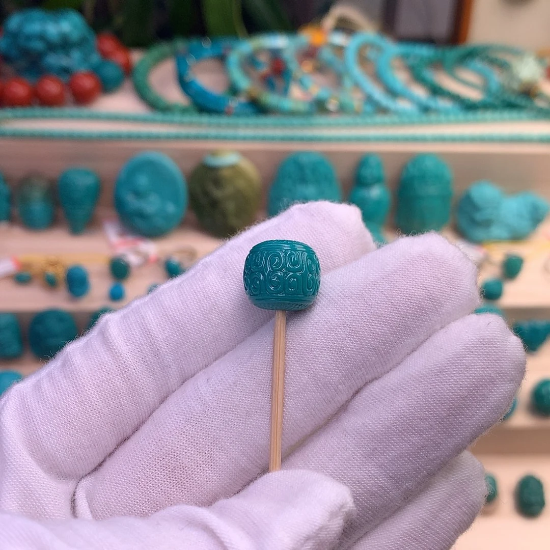 绿松石珠宝半成品未镶嵌