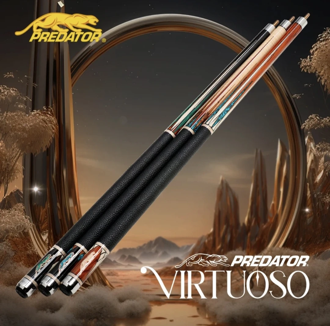 【美洲豹艺术大师virtuoso】签名纪念款球杆大头杆台球中式黑八