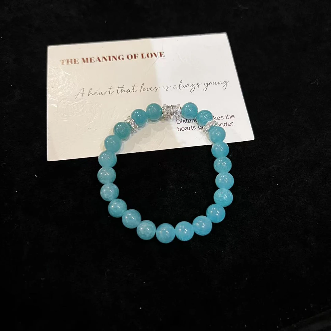 F699 8mm天河石设计款手串 多样性发一