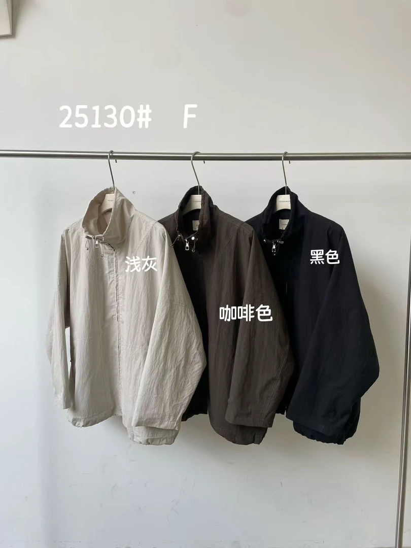 温柔瑶-FT秋款福利#极简小众立领拉链外套#25130