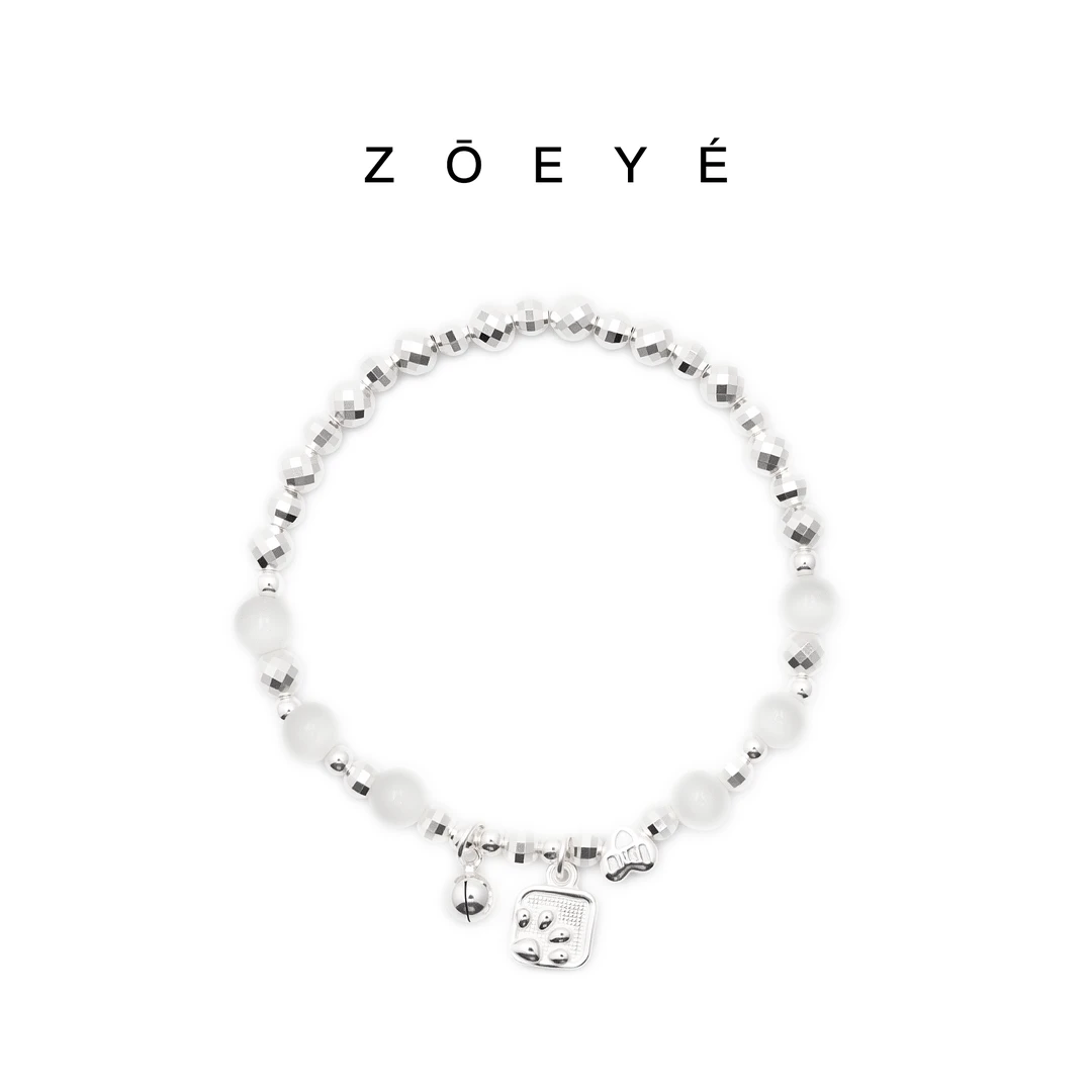 足银手链 通用女原创设计简约时尚复古设计感轻奢小众银色饰品