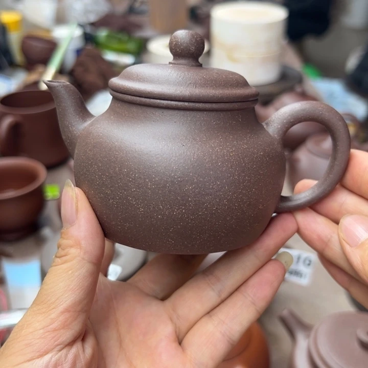 茶壶紫砂紫泥半手180