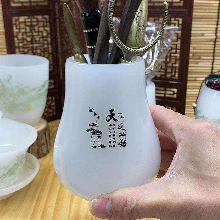 安**帝白玉琉璃六君子，，，，