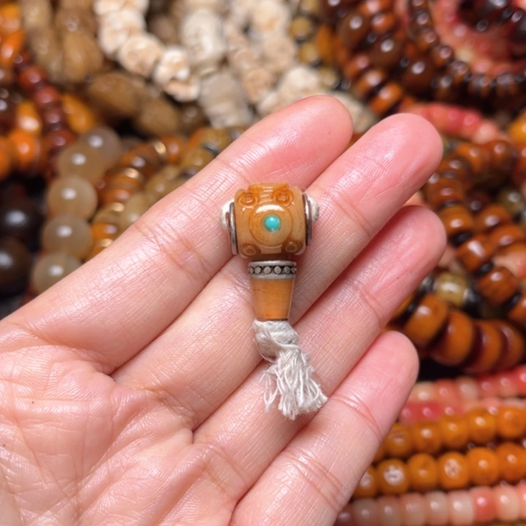 【闪购商品】牛骨手串/手链牛骨原色镶嵌三通14