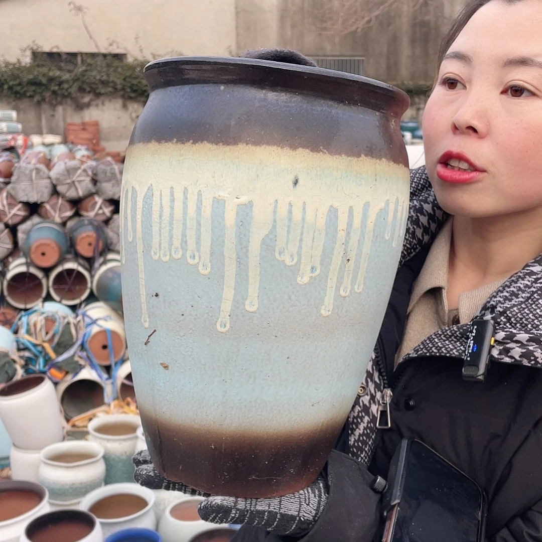 红陶王嫂花盆0217-906