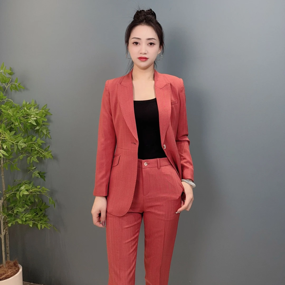 女士高级感西装原创设计显瘦西装外套女职业装气质女神范OL正装