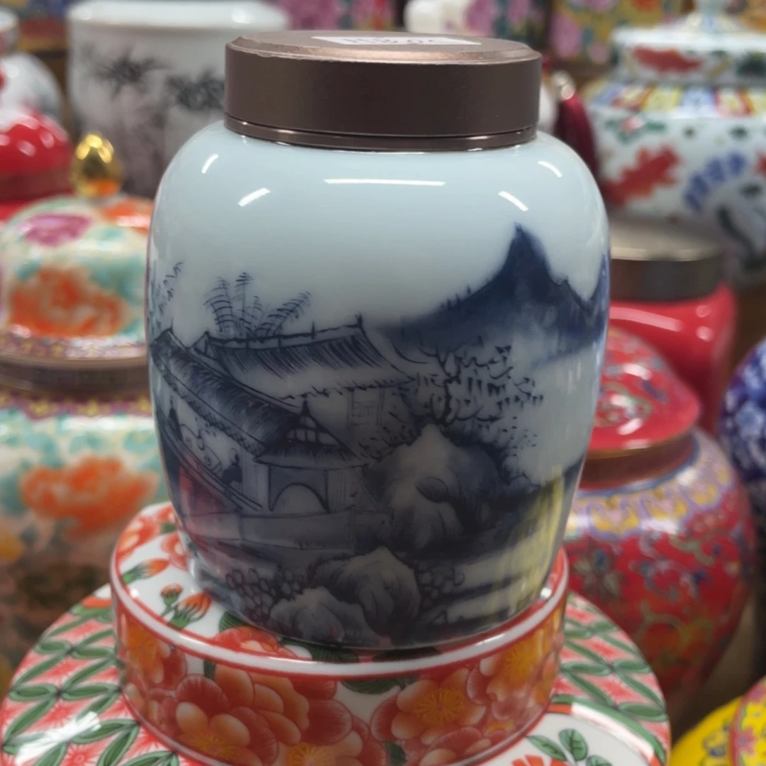 茶叶罐陶瓷罐密封罐呀呀呀