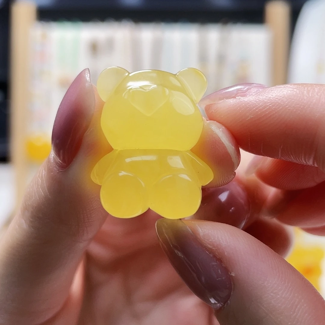 蜜蜡未镶嵌裸石蜜蜡小熊