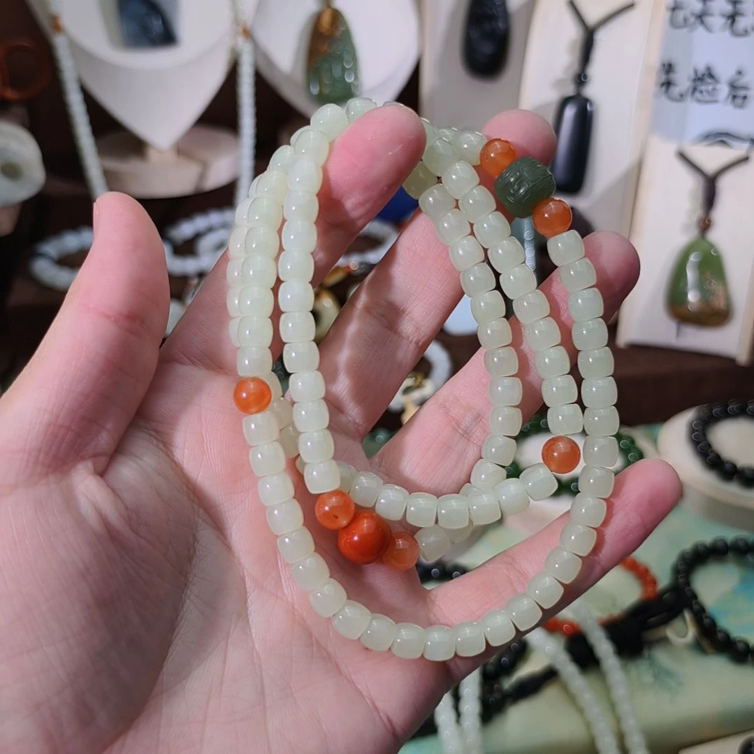 和田玉未镶嵌手链