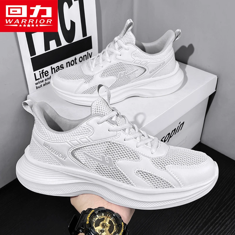 回力男鞋运动鞋2026春夏新款网面减震情侣软底轻便休闲跑步鞋男款商品图