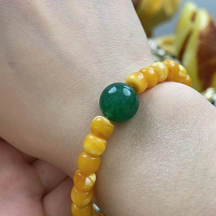 琥珀手链未镶嵌手串