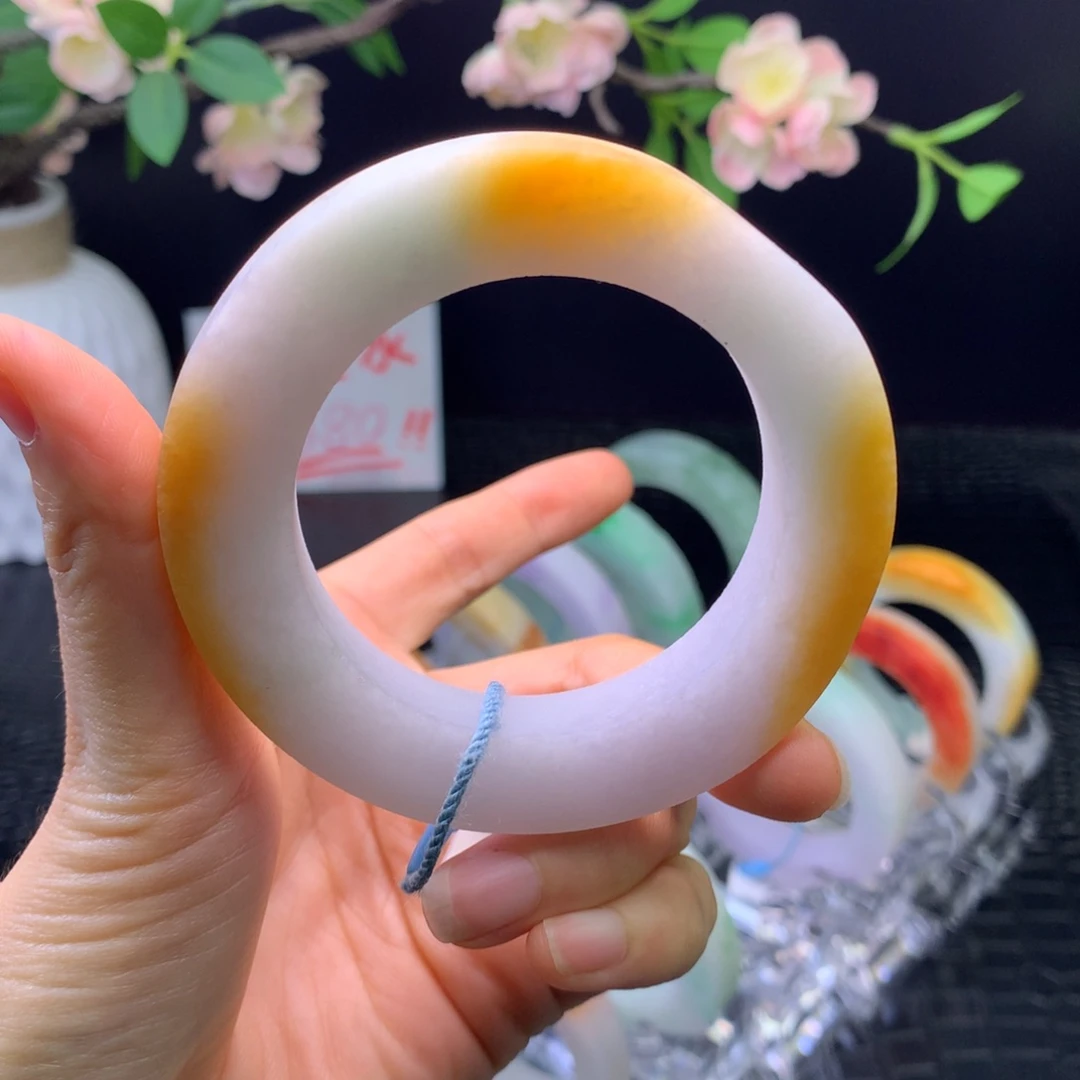 定制翡翠未镶嵌手镯54-63