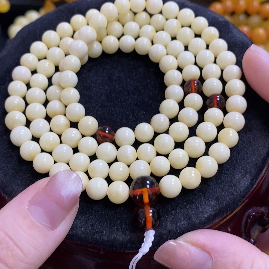 琥珀未镶嵌项链014