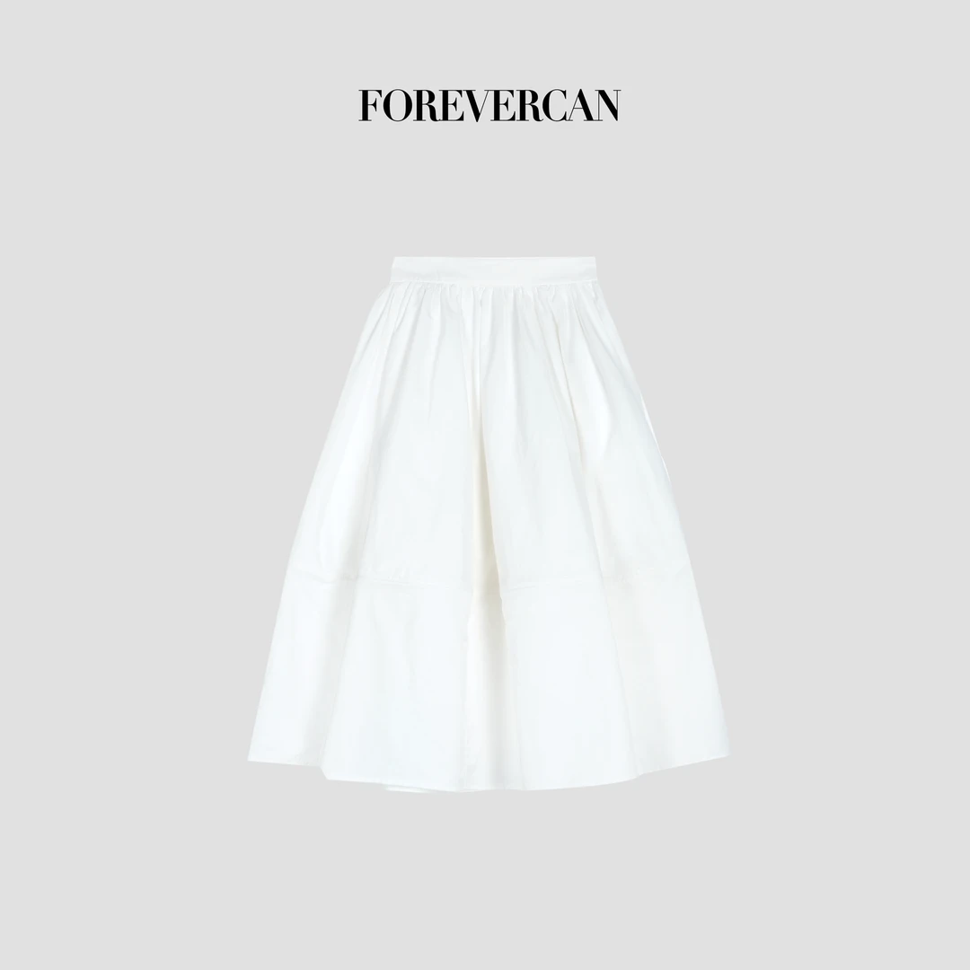 FOREVERCAN“悠悠一夏”不动声色却很惊艳 立裁伞裙半身裙 SD23259