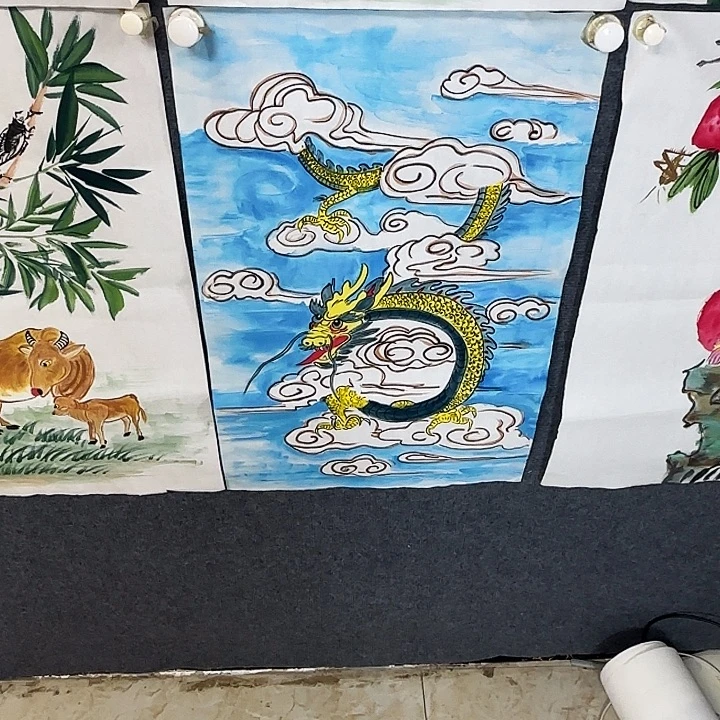 国画国画花鸟画作品