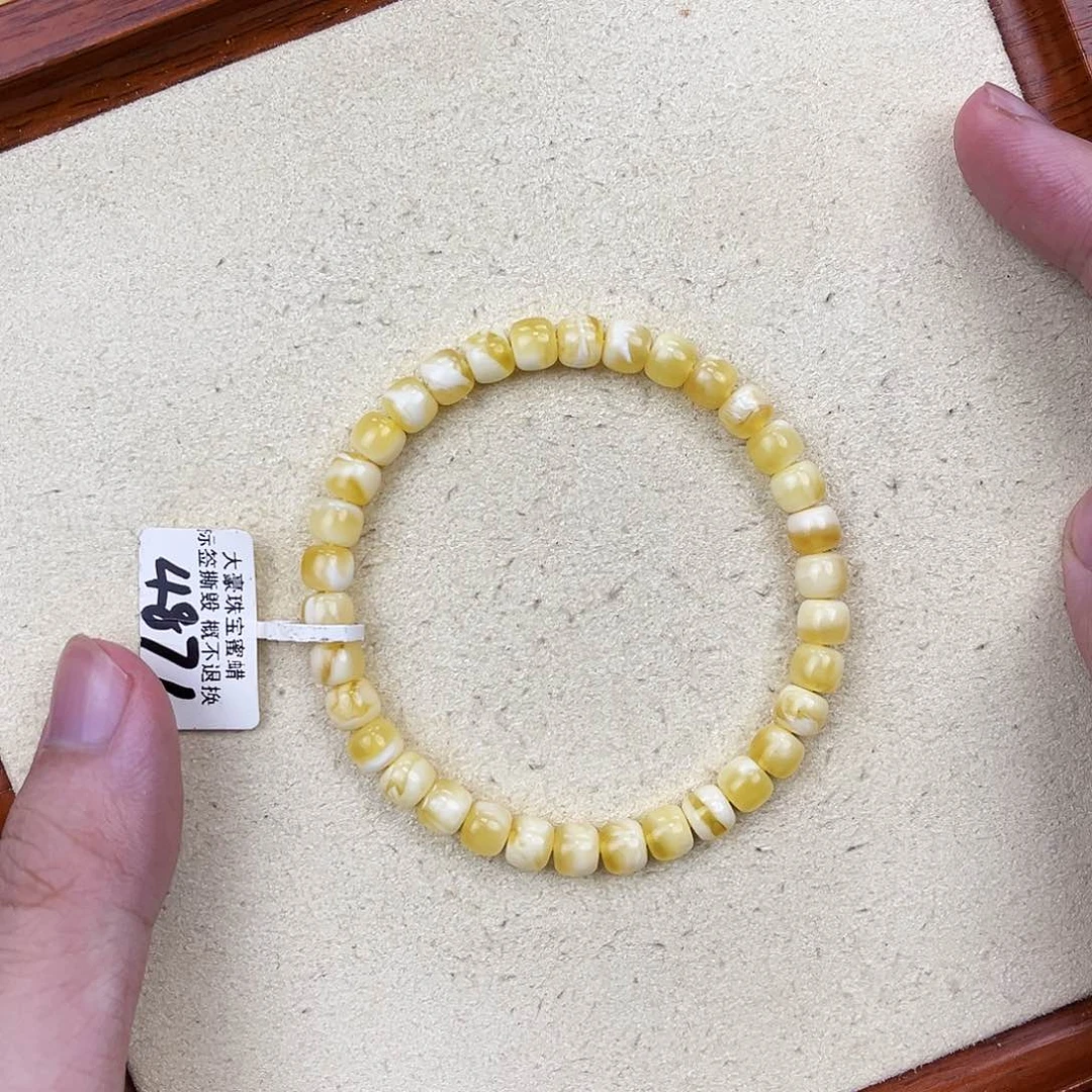 未镶嵌蜜蜡手串蜜蜡手串6.5mm