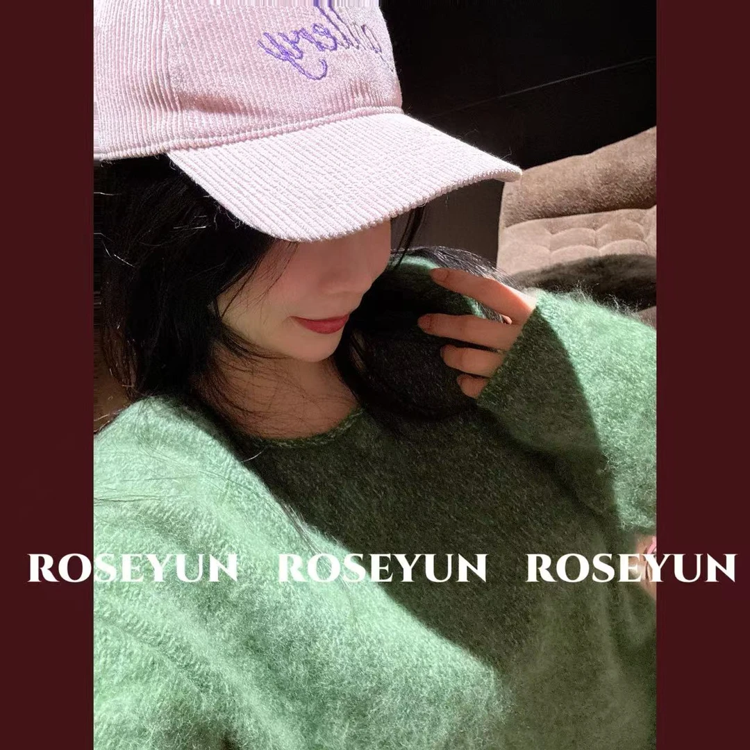 【Rose Yun】重磅“小皮草”100%绵羊毛花纱拉毛套头毛衣  JY125102