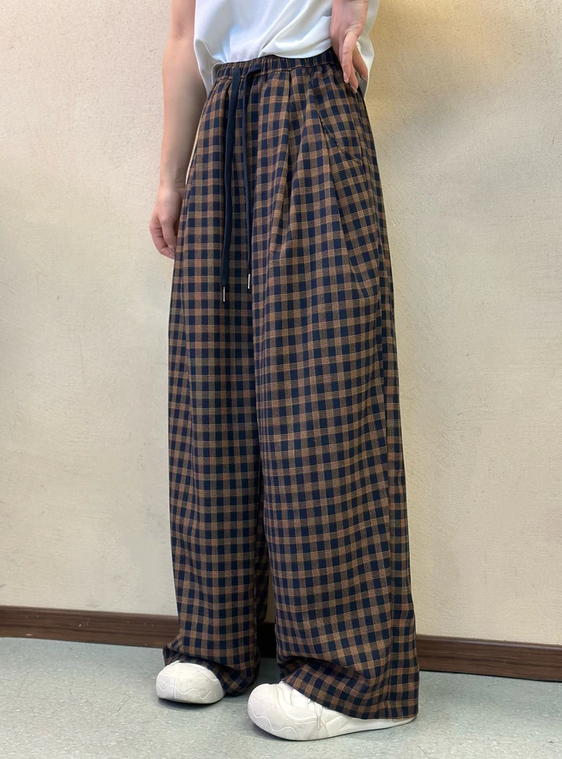 王姐专属-2025春季新品复古慵懒风直筒垂感拖地裤【线F-2688】