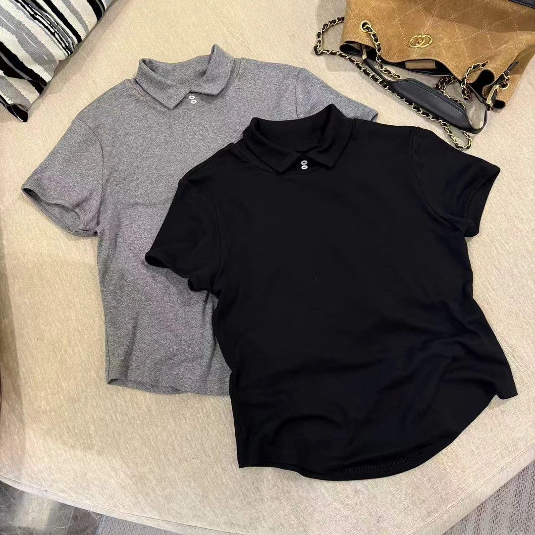 米可/MK-2718YF【小翻领T恤打底】时尚休闲气质百搭秋季新款T恤