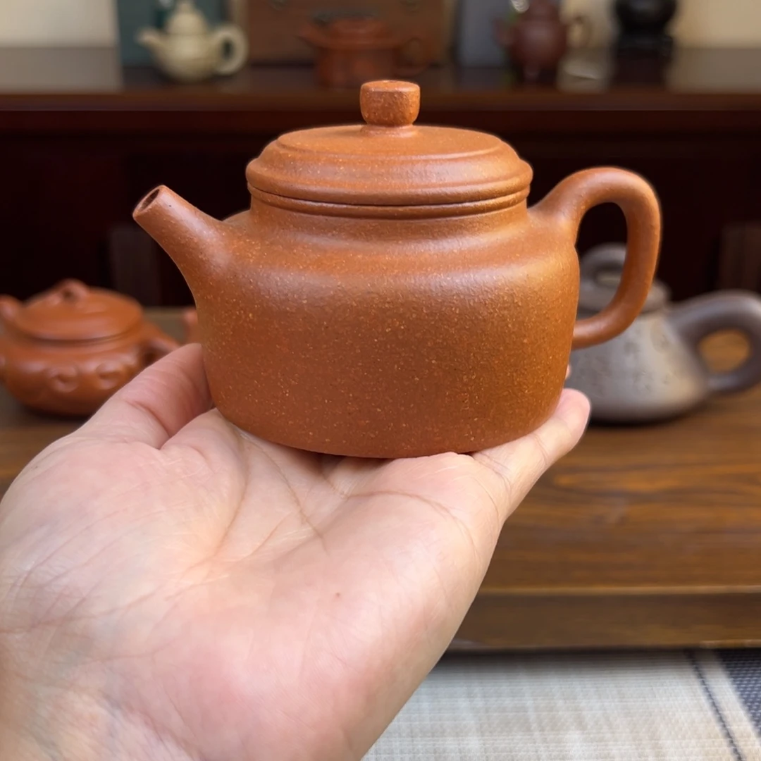 紫砂茶壶黄降坡德钟全手150cc