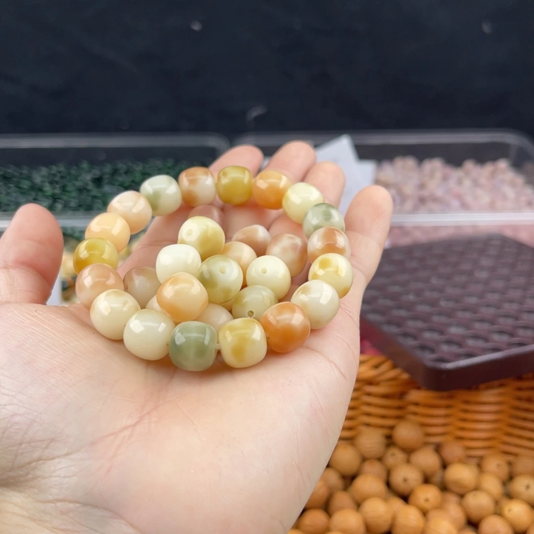 白玉菩提吊坠长12mm/100+20/稀有花皮