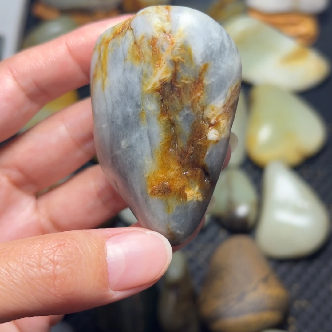 和田玉未镶嵌挂件A24