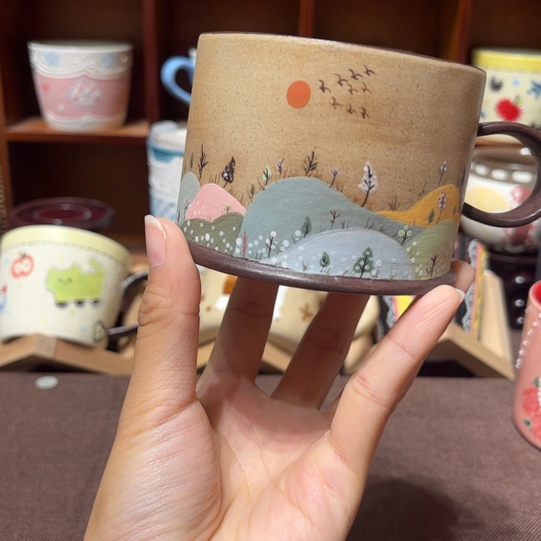 摆件陶景德镇陶瓷马克杯