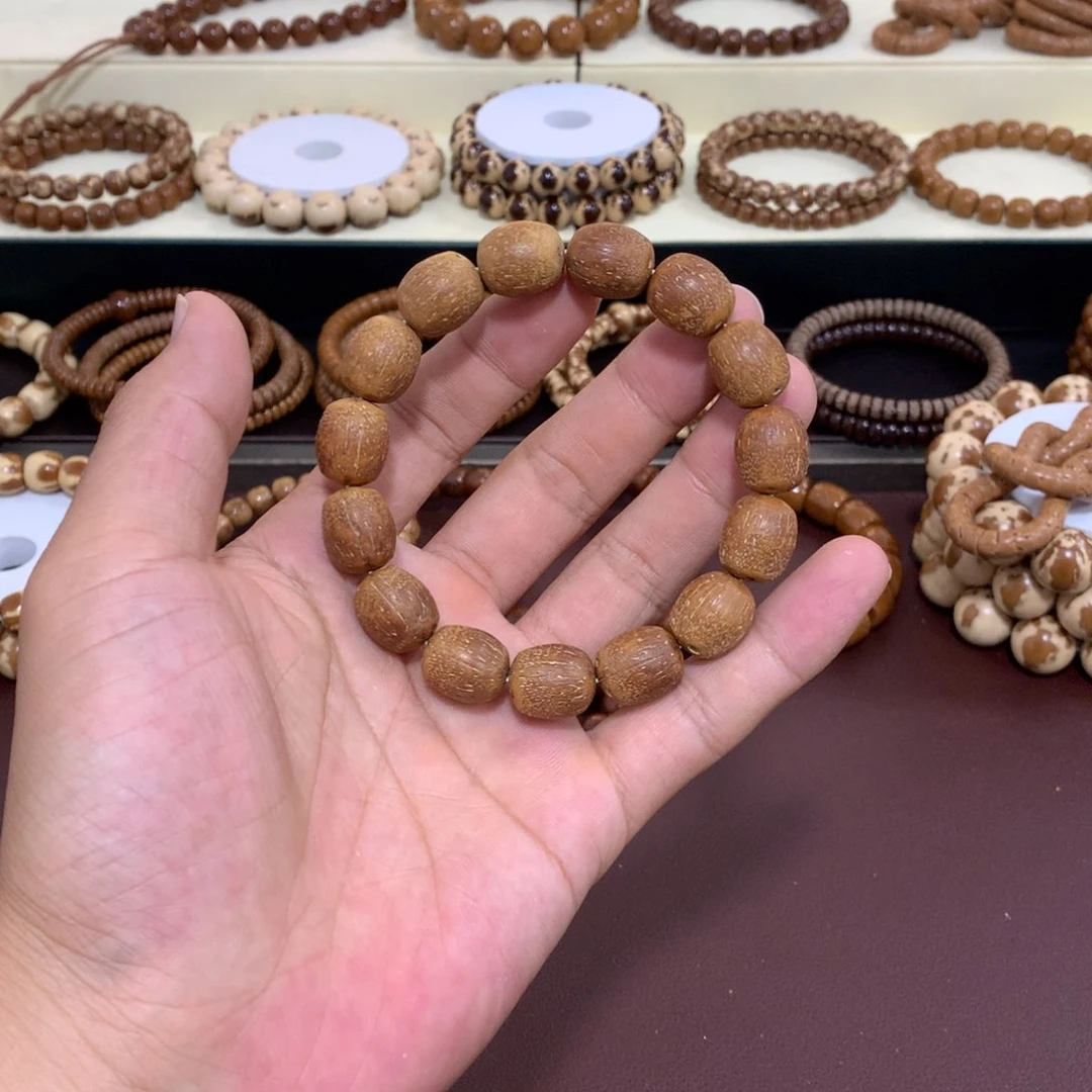 紫金鼠手串原皮弧切