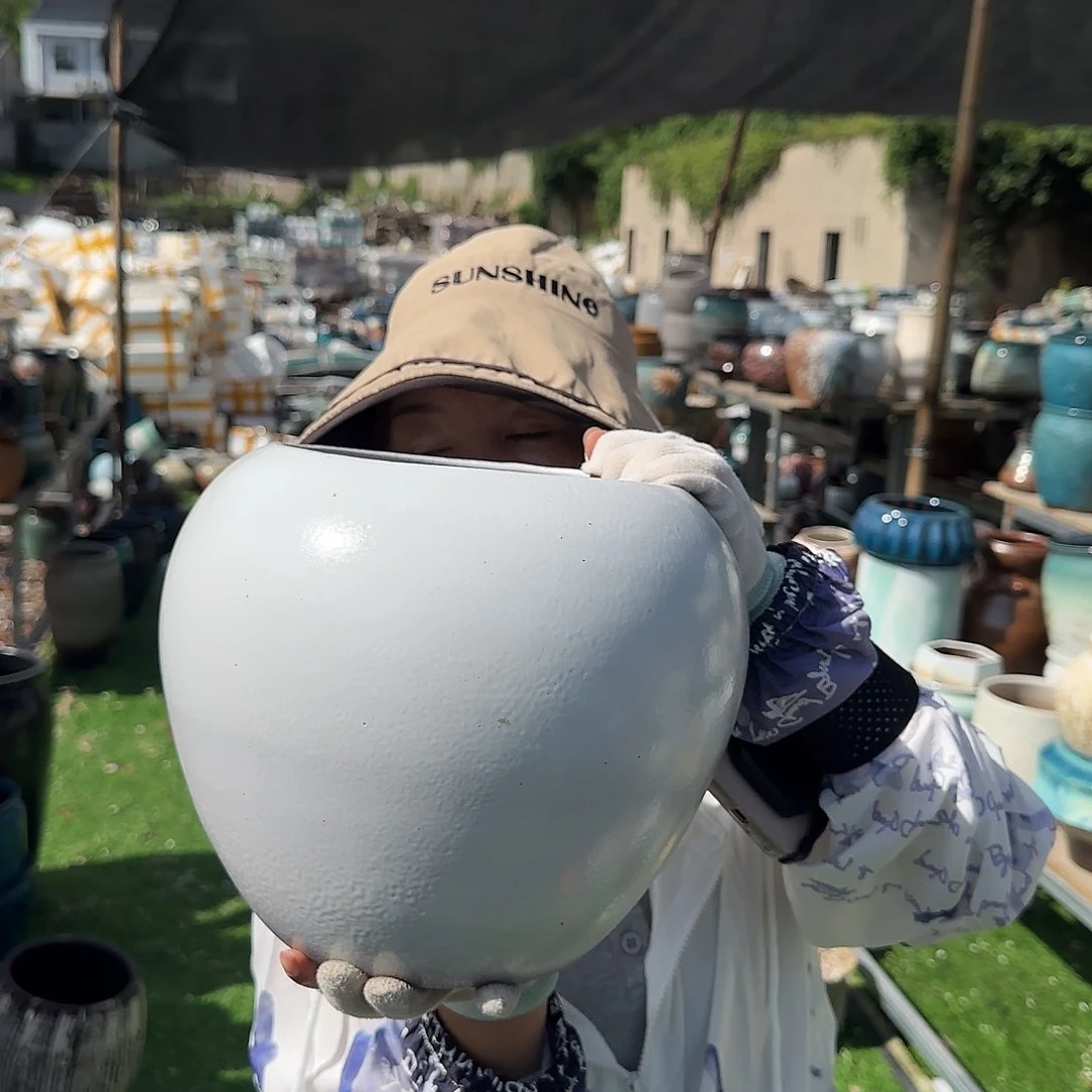 紫砂花盆王嫂花盆0709-111高24口18